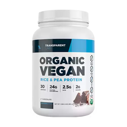 Transparent Labs Organic Vegan Rice & Pea Protein