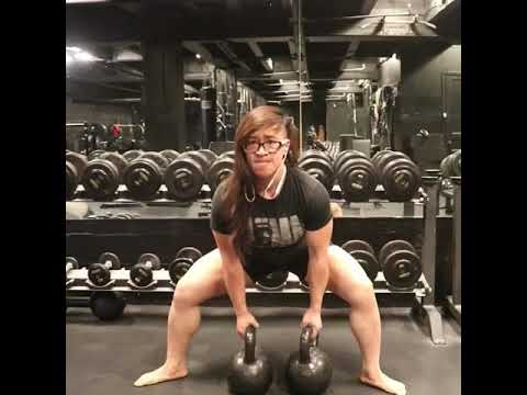 Gorilla row with kettlebells